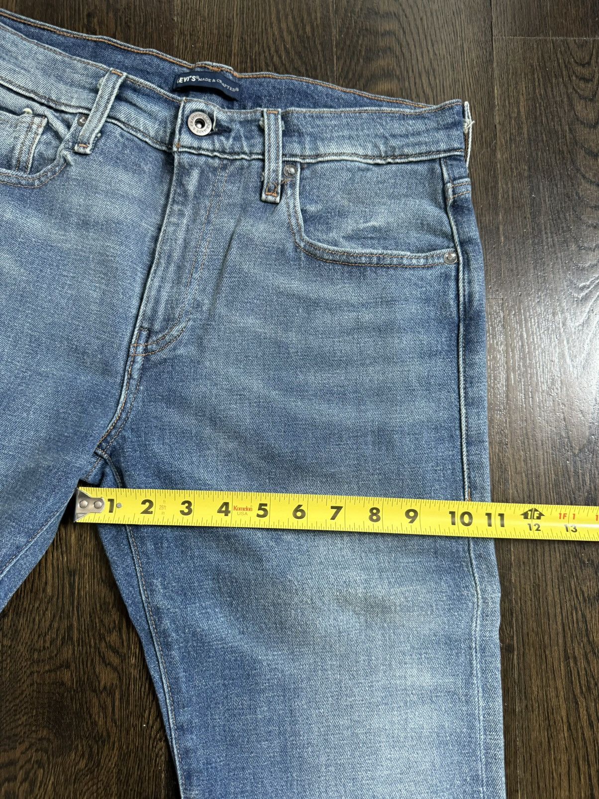 Levi's × Levi's Made & Crafted 502 Taper Fit Selvedge Men's Jeans Size US 30 / EU 46 - 8 Thumbnail