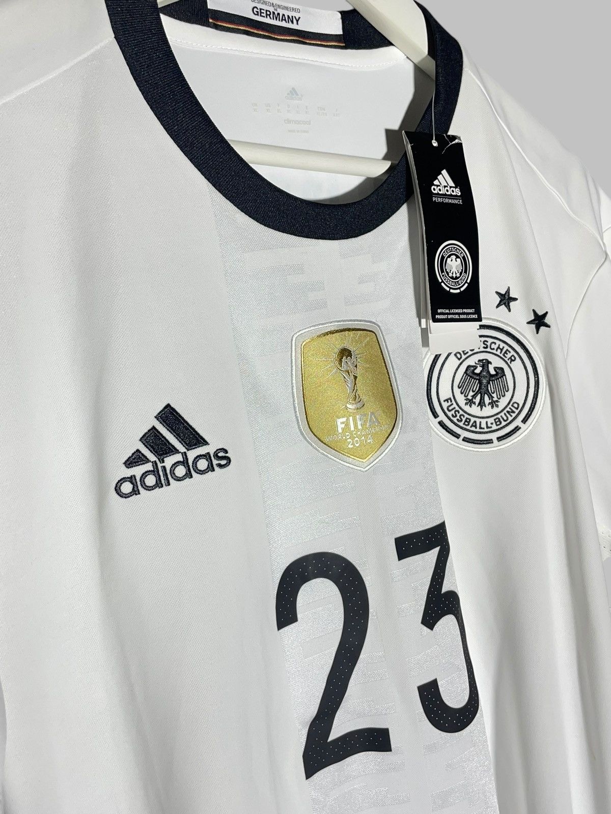 Adidas #23 Mario Gomez Germany 2016/17 Home Football Shirt Jersey Size US XL / EU 56 / 4 - 8 Thumbnail