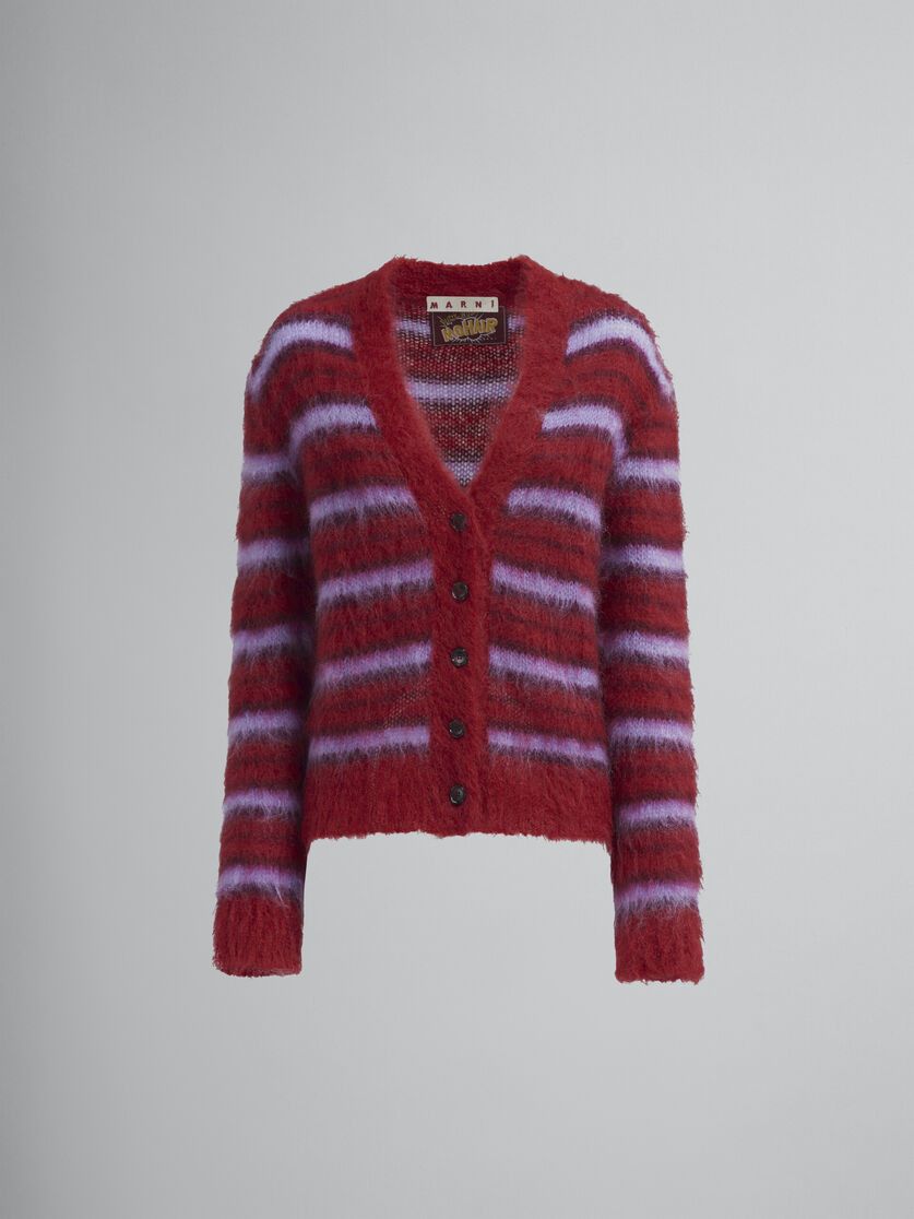 Image of Marni O1W1Db10524 Striped Brushed Sweater In Multicolor, Women's (Size 2XL)