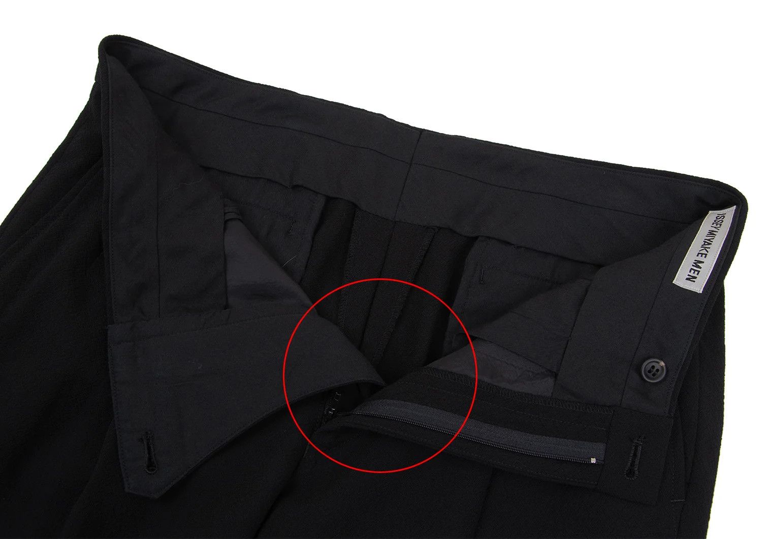 Issey Miyake Wool Two-Tack Tapered Pants in Black Size 3 Size US 34 / EU 50 - 6 Thumbnail