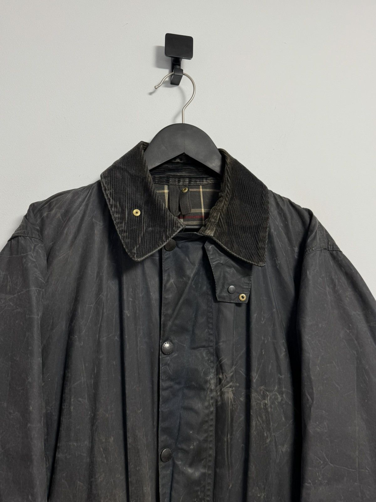 Barbour Barbour Border Wax Jacket Mens C40 102cm Navy Blue Vintage Size US XL / EU 56 / 4 - 3 Thumbnail