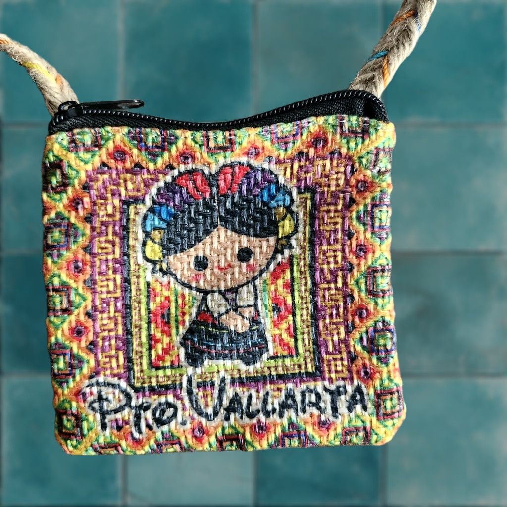 Vintage Pro Vallarta Mexican Little Girl Design Shoulder Bag Coin Mini Bag Brown Mini Bag Women Adult Size ONE SIZE - 1 Thumbnail