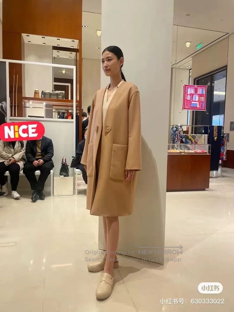 Hermes Hermes Khaki linen coat Size XS / US 0-2 / IT 36-38 - 7 Thumbnail