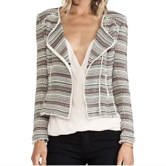 ba&sh Ba&sh Salonta Cotton Blazer Jacket Size XS / US 0-2 / IT 36-38 - 2 Thumbnail