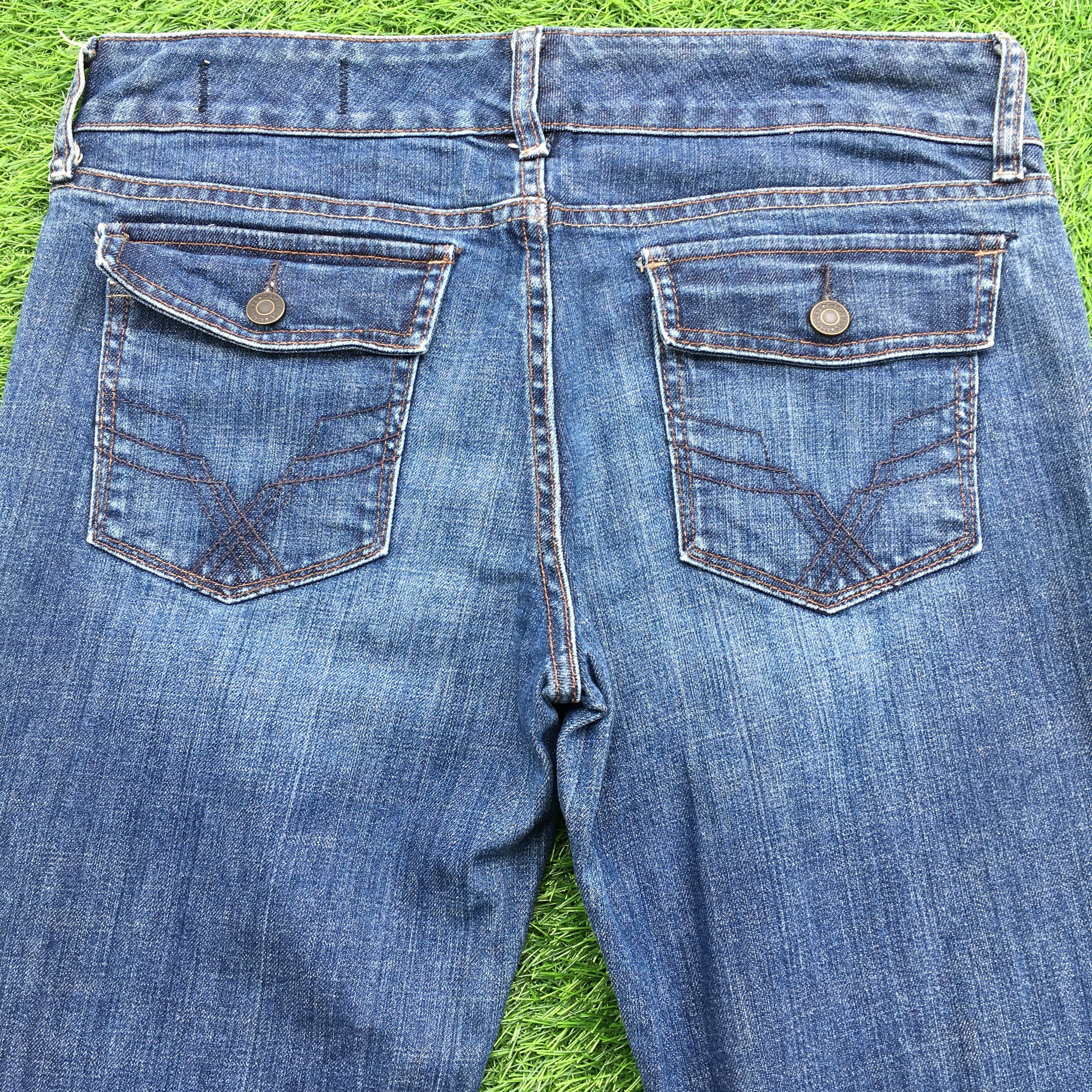 Designer × Japanese Brand × Jean Y2K Curvy Bootcut Stretch Jeans D-993 Size 29" - 4 Thumbnail