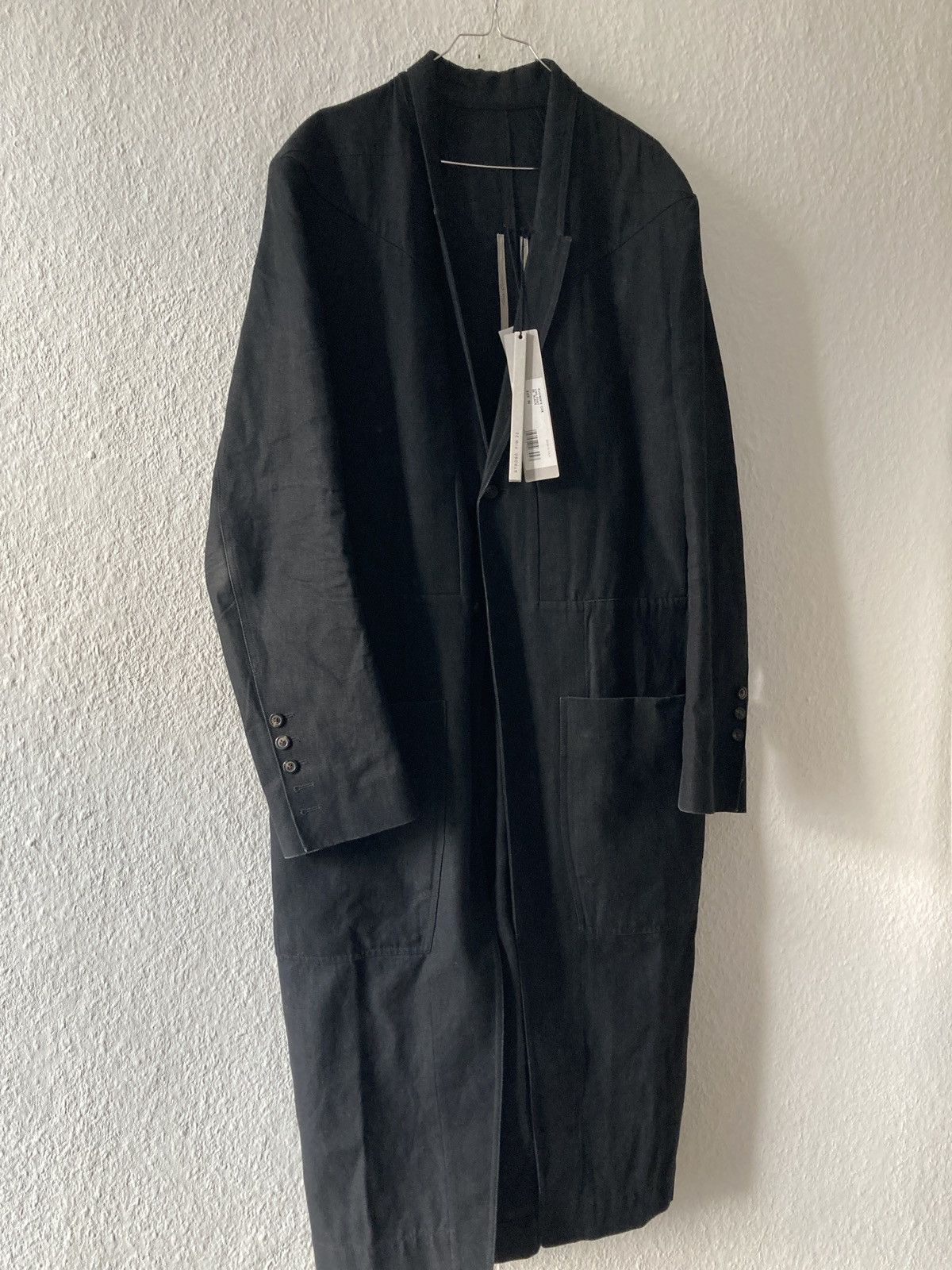 Rick Owens F/W 22 „STROBE“ Hemp & Cotton "Lido" Trench Coat Rick Owens Size US L / EU 52-54 / 3 - 7 Thumbnail