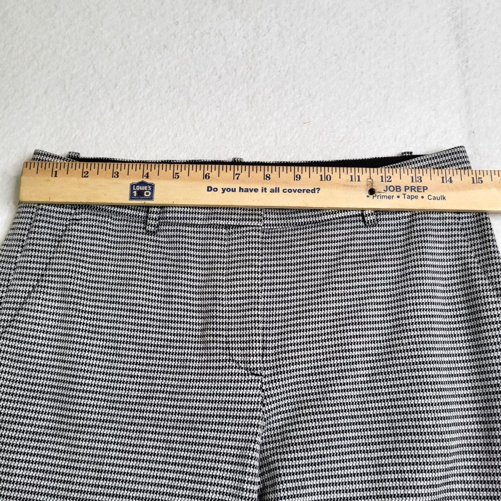 Theory THEORY Stanza Knit Crop Dress Pants Sz 4 Houndstooth Multicolor Women’s Straight Front Dress Pants Size 27" / US 4 / IT 40 - 7 Thumbnail