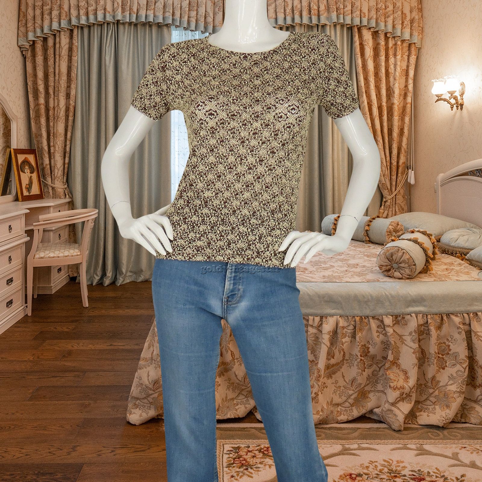 Other Nicola Vintage Sheer Top S Urban Chic Detail Trend Size S / US 4 / IT 40 - 7 Thumbnail