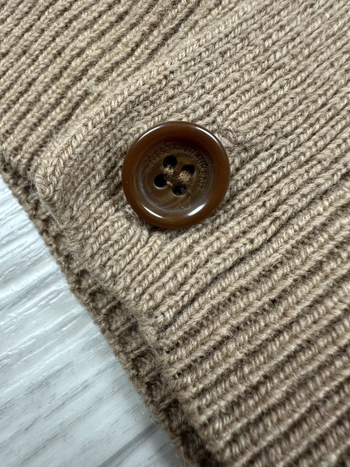 Yves Saint Laurent Yves Saint Laurent Distressed Button Cardigan Sweater 1 of 1 Size US XXL / EU 58 / 5 - 8 Thumbnail