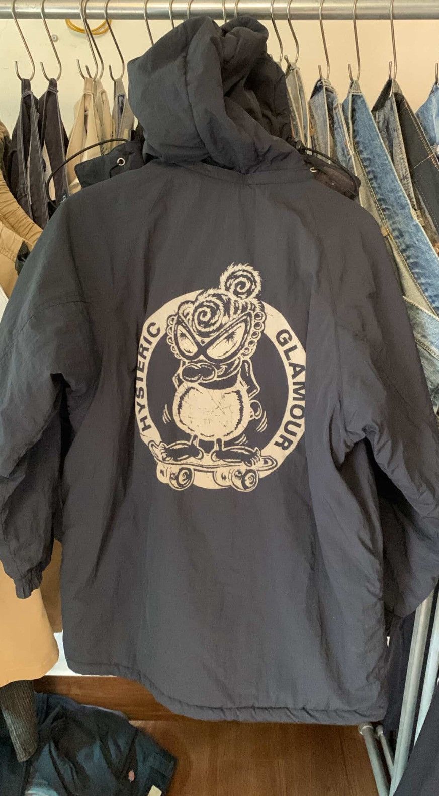 Hysteric Glamour Black Cat Bone Corduroy Zip Boxy Jacket | Grailed
