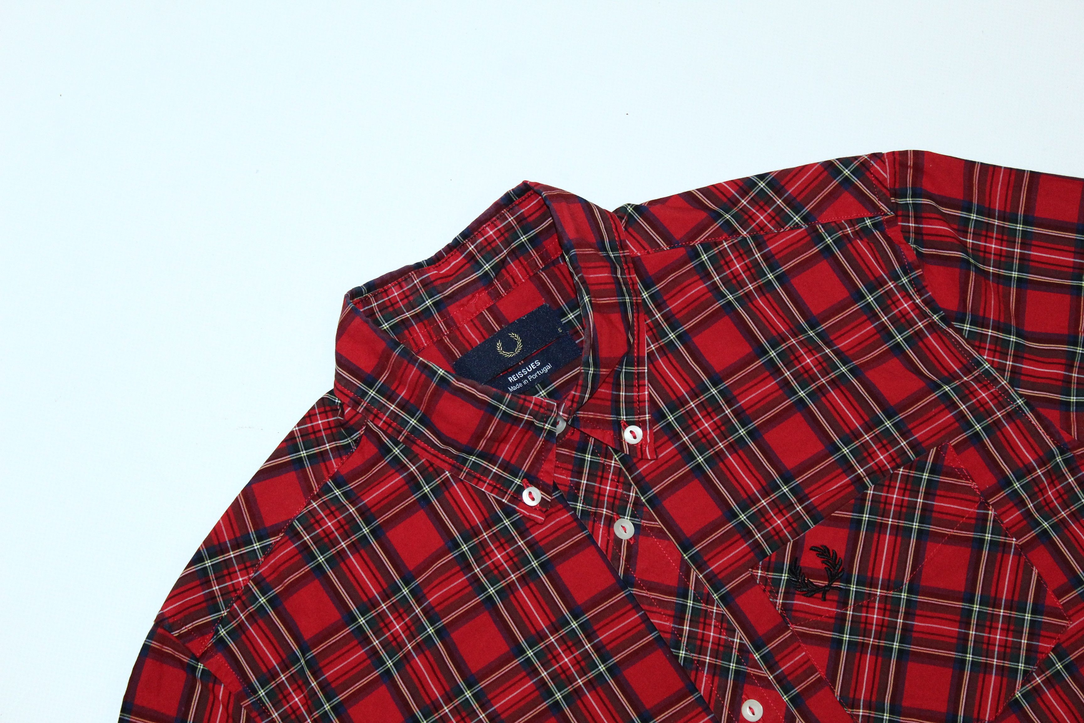 Fred Perry 💥Fred Perry Reissues Logo Embroided Iconic Tartan Shirt Size US S / EU 44-46 / 1 - 4 Thumbnail