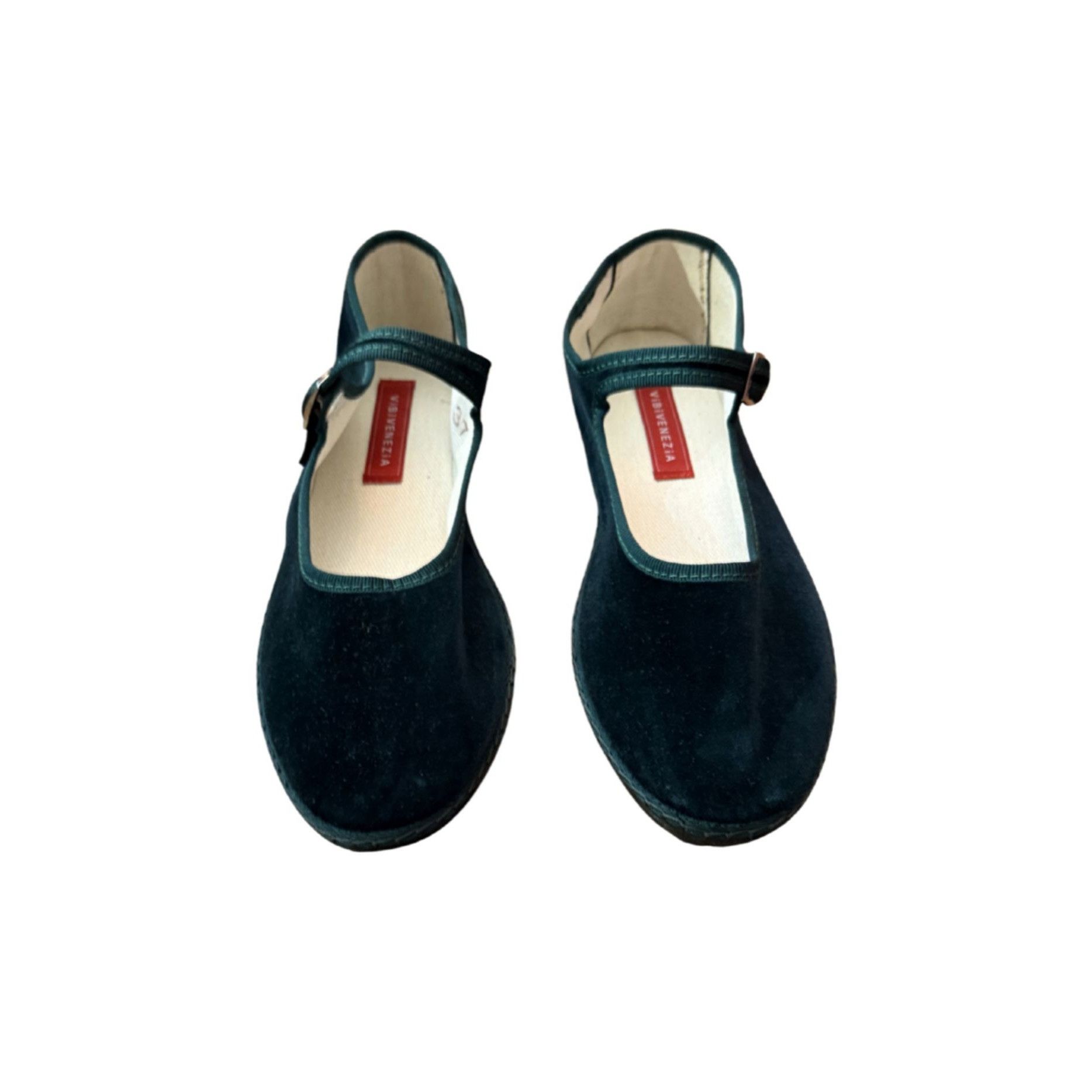 Other Vibivenezia Mary Jane Laguna Green Velvet Shoes NWOB $165 Sz Size US 7 / IT 37 - 3 Thumbnail