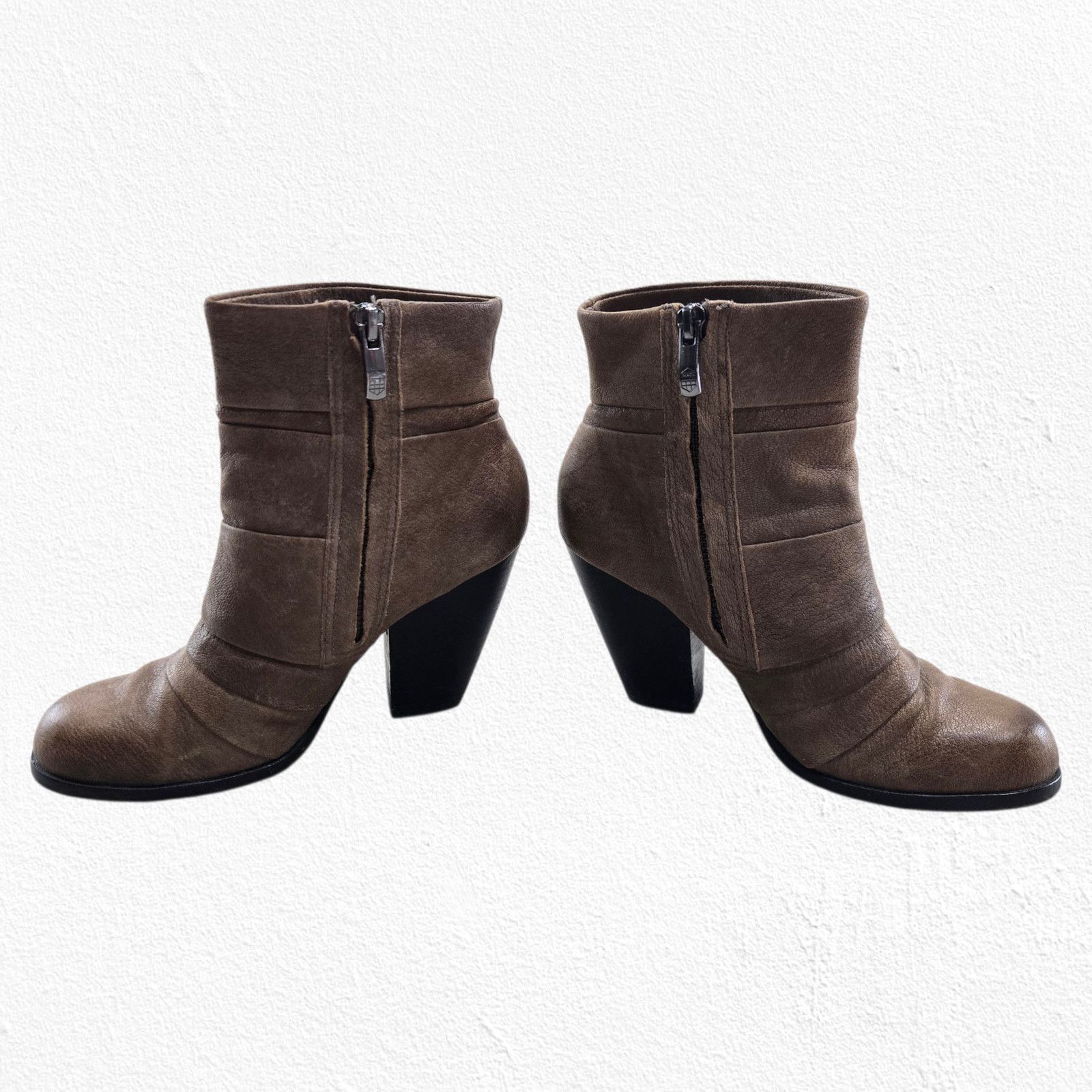Vince Camuto Vince Camuto Tan Leather Slouch Western Booties Size 5.5 Size US 5.5 / IT 35.5 - 2 Thumbnail
