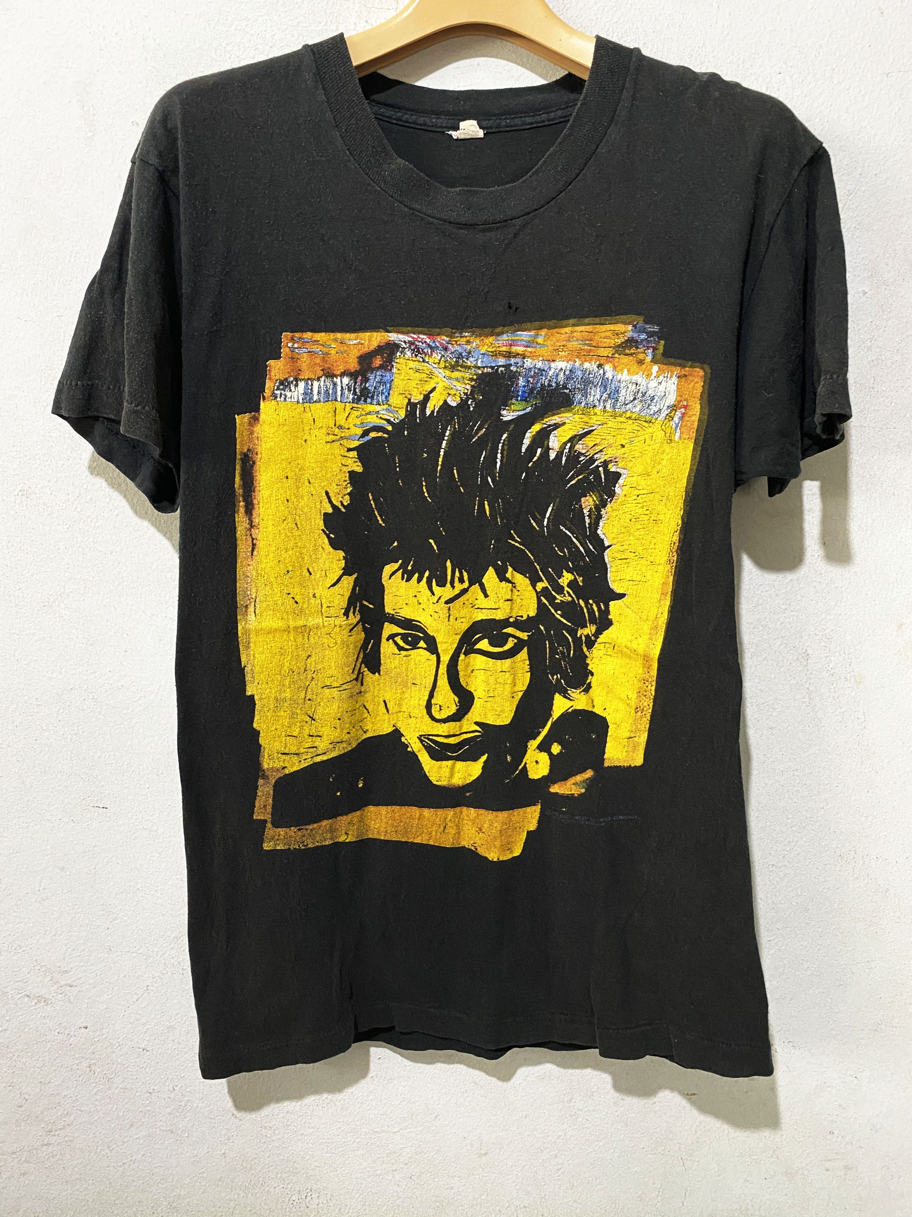 image of Band Tees x Tour Tee Vintage 1989 Bob Dylan Tour Shirt in Black, Men's (Size XS)