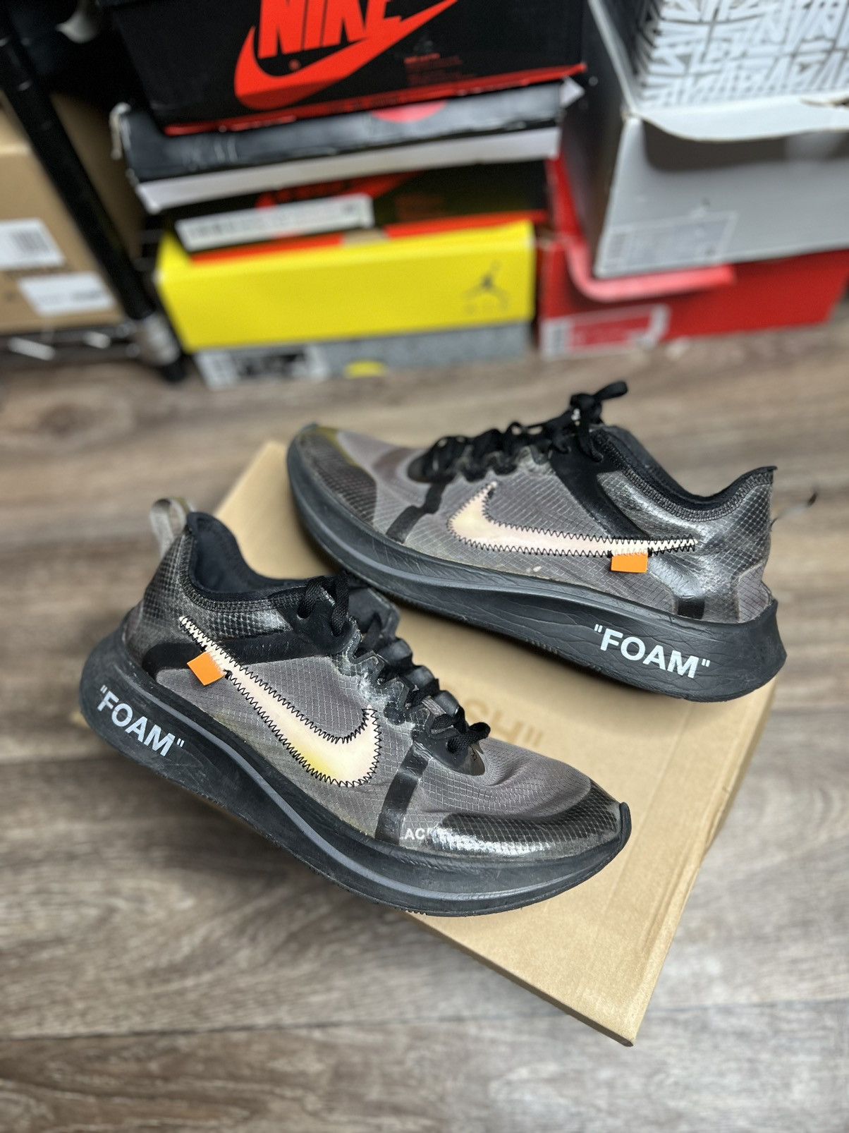 Nike off white zoom fly 2018 best sale