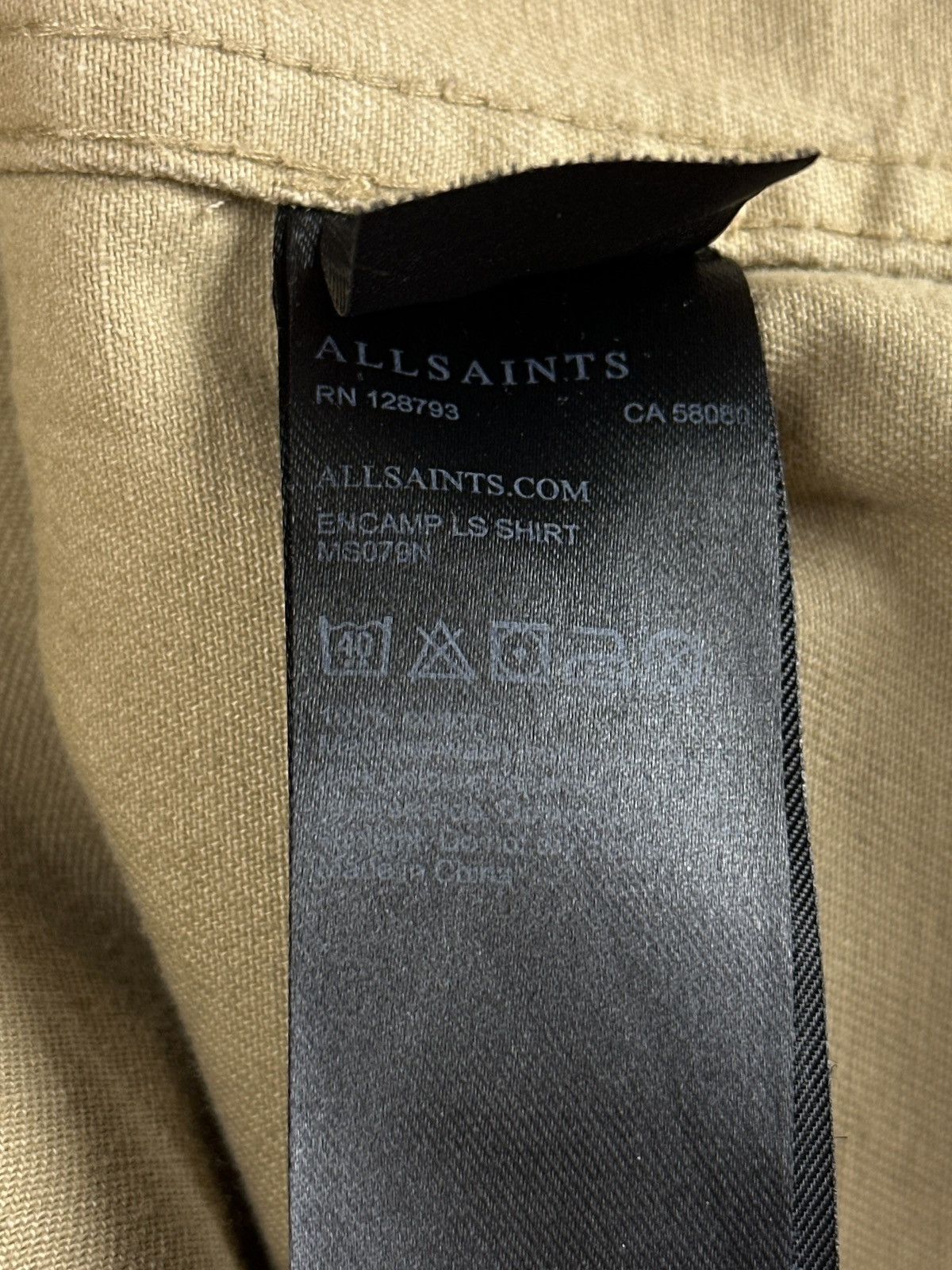 Allsaints Allsaints Encamp Distressed Heavy Shirt L/S Jacket Overshirt Size US S / EU 44-46 / 1 - 15 Thumbnail