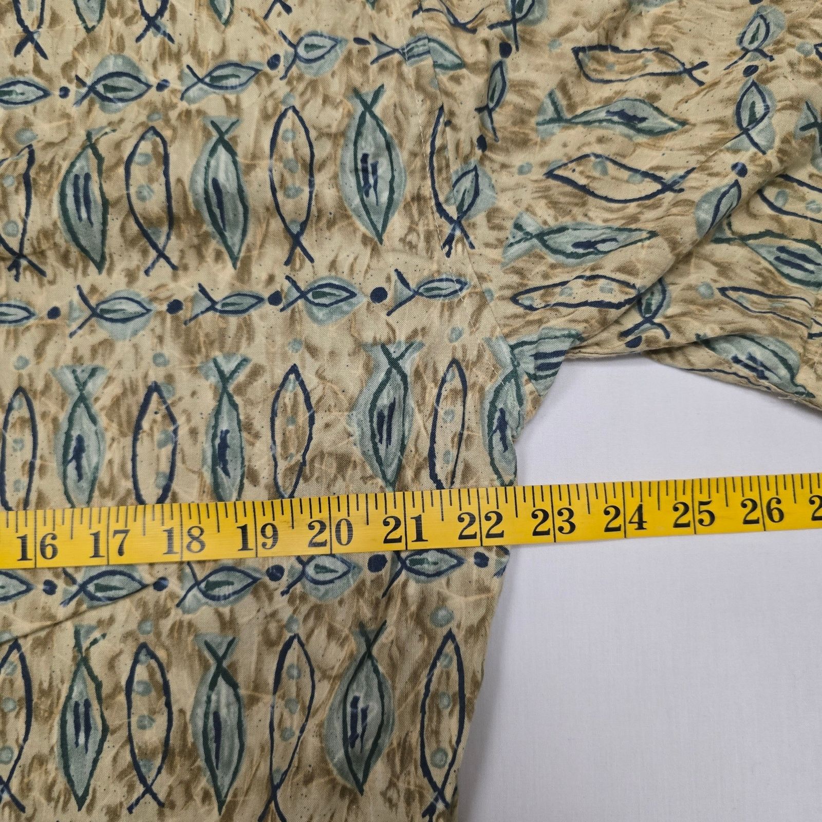 Croft & Barrow × Vintage Vintage Fish Button Up Shirt Mens Medium Croft & Barrow Size US M / EU 48-50 / 2 - 10 Thumbnail