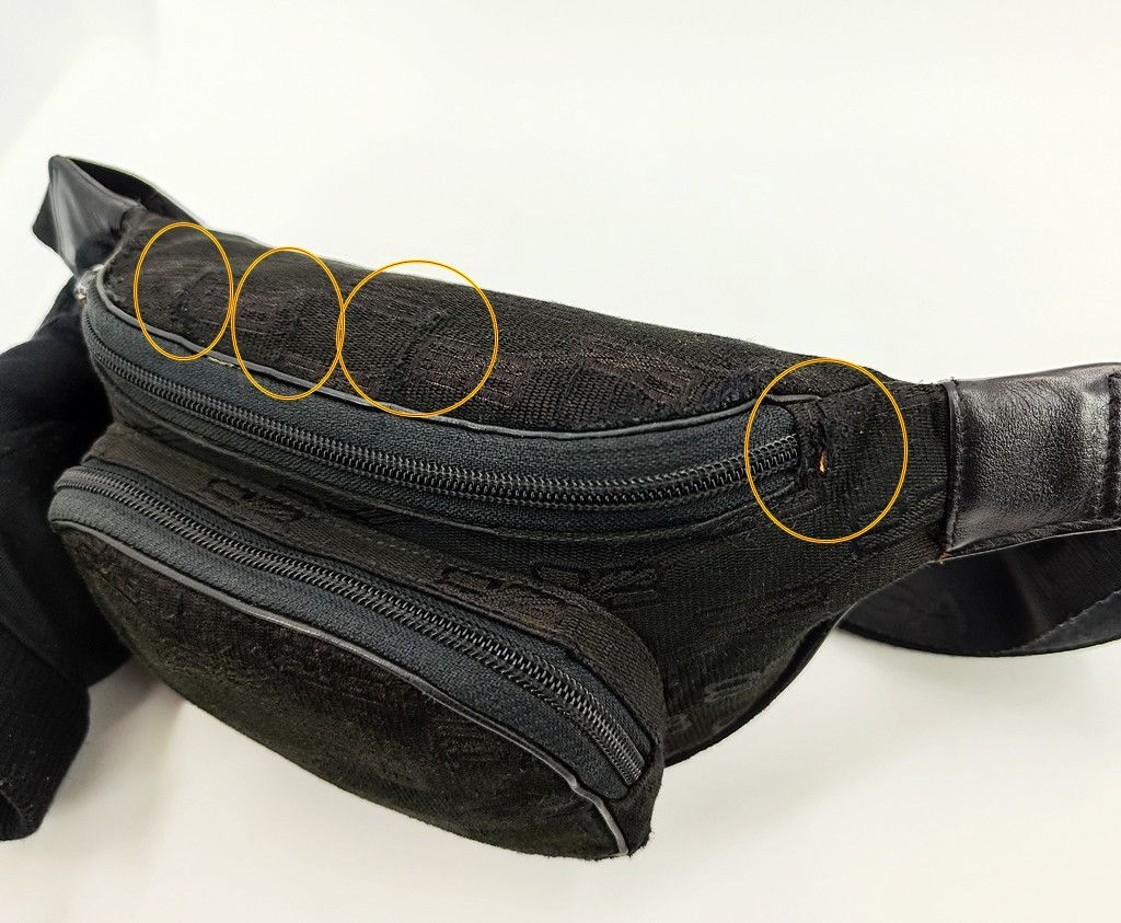 Balenciaga distressed BALENCIAGA waist chest bag monogram logo vintage Size ONE SIZE - 13 Thumbnail