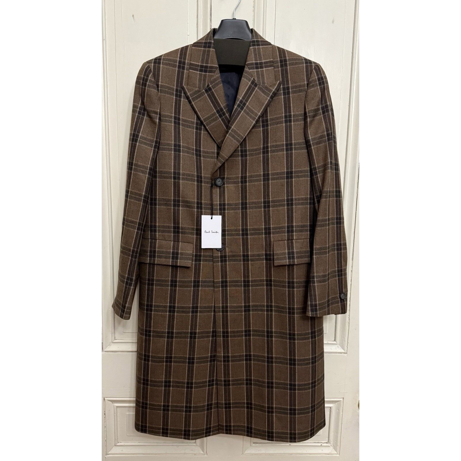 Paul Smith Super Rare $1995 Paul Smith Wool Check Trench Coat. US Large Size US L / EU 52-54 / 3 - 2 Thumbnail