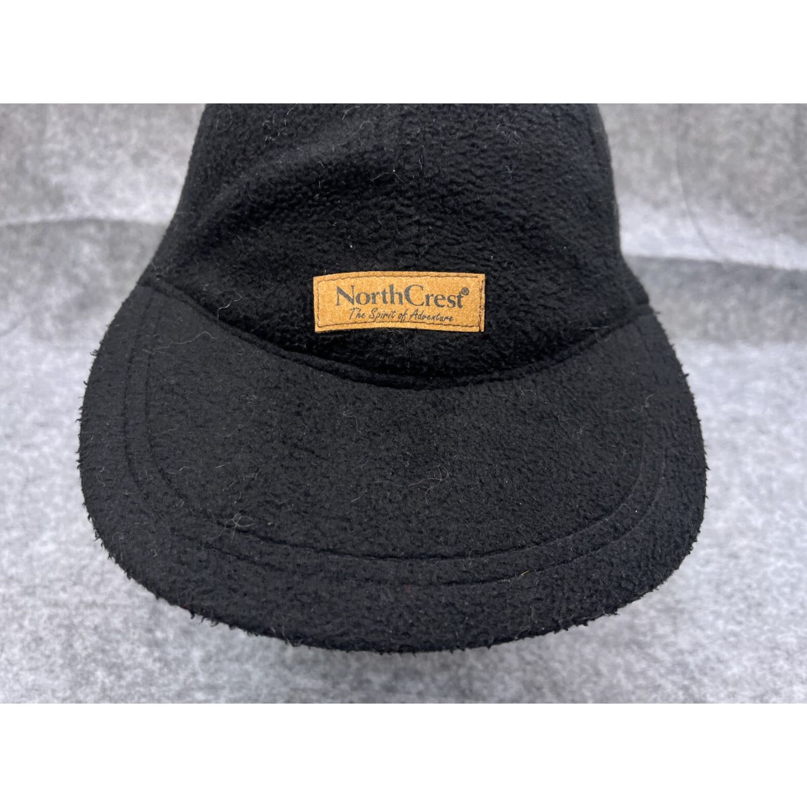 Vintage NorthCrest Trapper Hat Fitted Adult One Size Black Polyester Blend Camp Snow Ski Size ONE SIZE - 3 Thumbnail