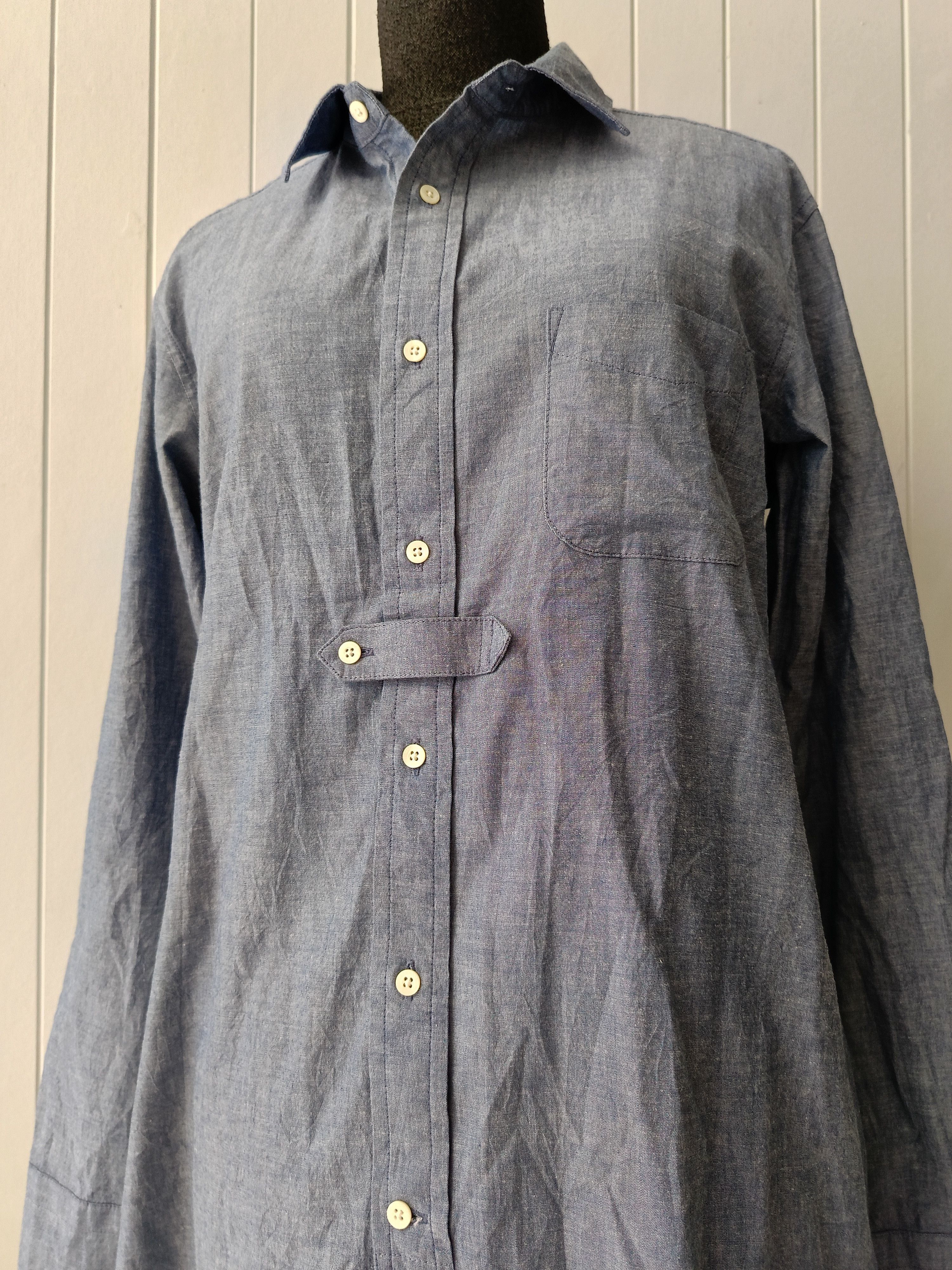 Mackintosh Mackintosh Philosophy MP oxford blue 38 slim fit blue shirt Size US S / EU 44-46 / 1 - 14 Thumbnail