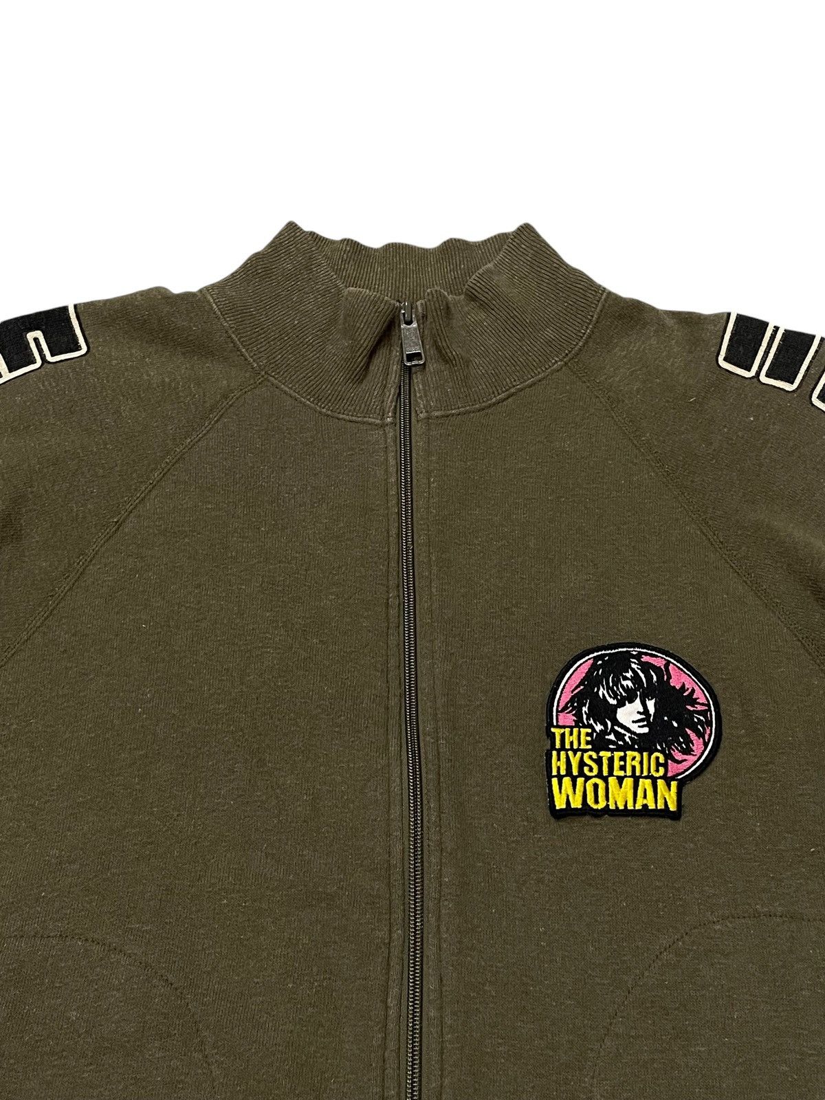 Hysteric Glamour Hysteric Glamour Script On Sleeve Zip Up Sweater Jacket Size S / US 4 / IT 40 - 6 Thumbnail