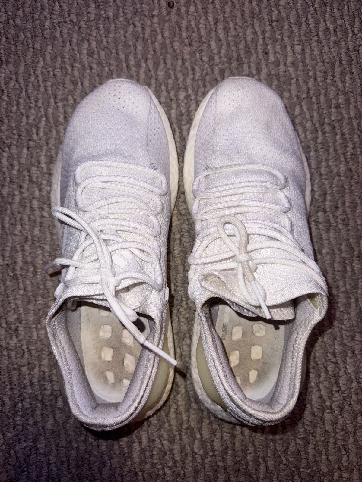 Adidas Triple white pureboosts clima Size US 9.5 / EU 42-43 - 5 Thumbnail