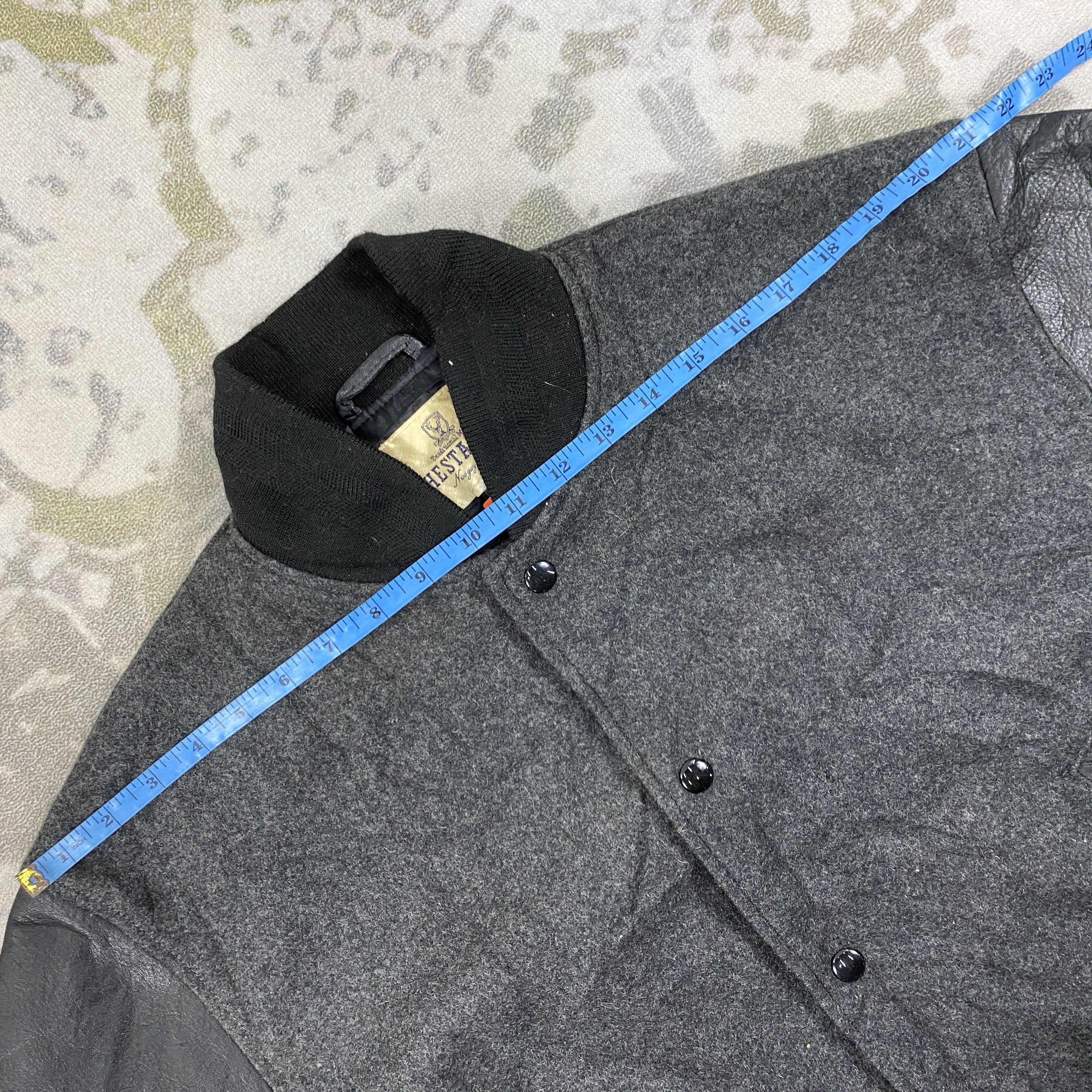 Japanese Brand Vintage Varsity Wool And Leather Large Jacket- J448 Size US L / EU 52-54 / 3 - 5 Thumbnail