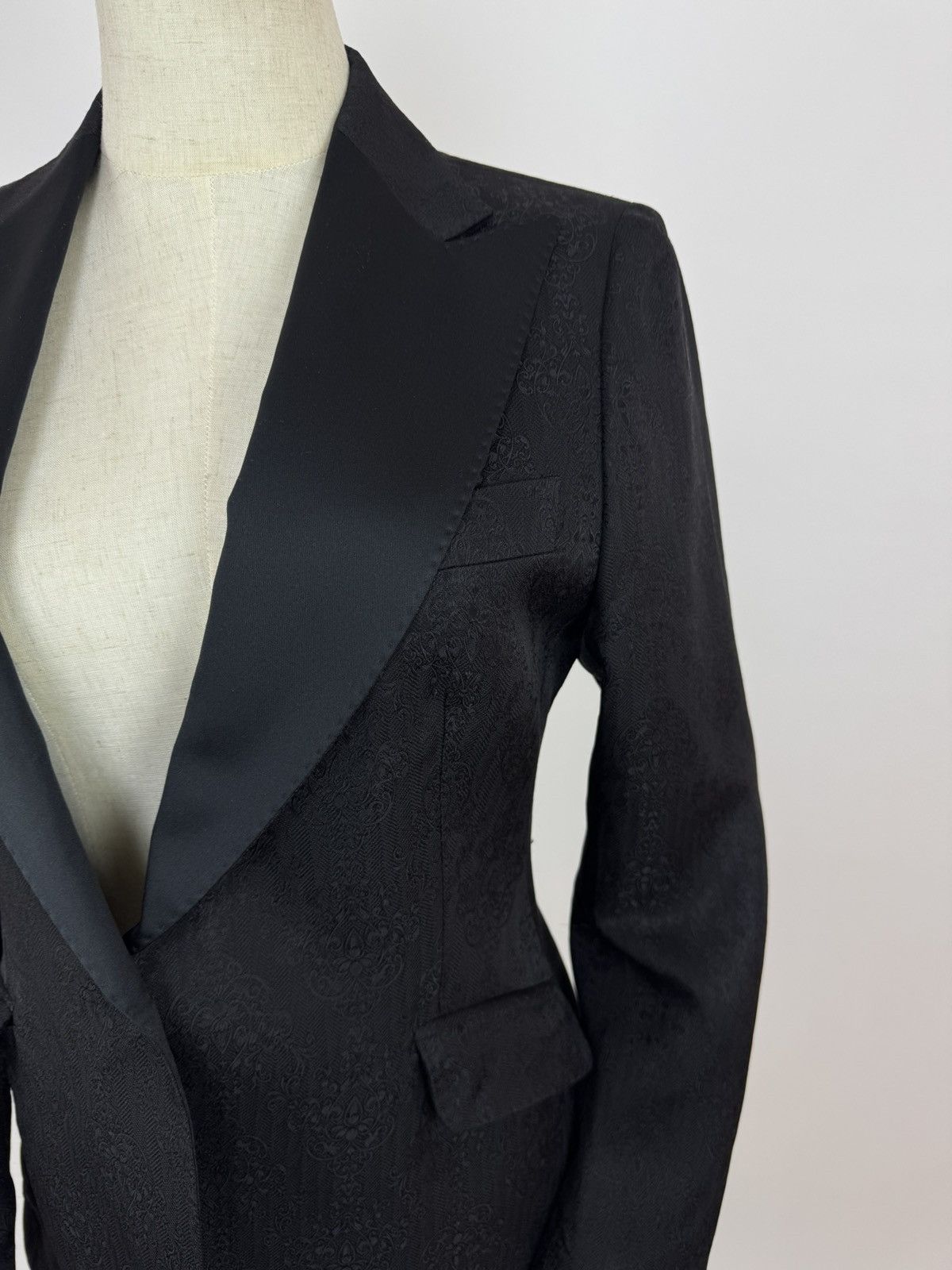 Designer × Tagliatore TAGLIATORE Womens Blazer Night Cocktail Smoking Jacket Size XS / US 0-2 / IT 36-38 - 7 Thumbnail