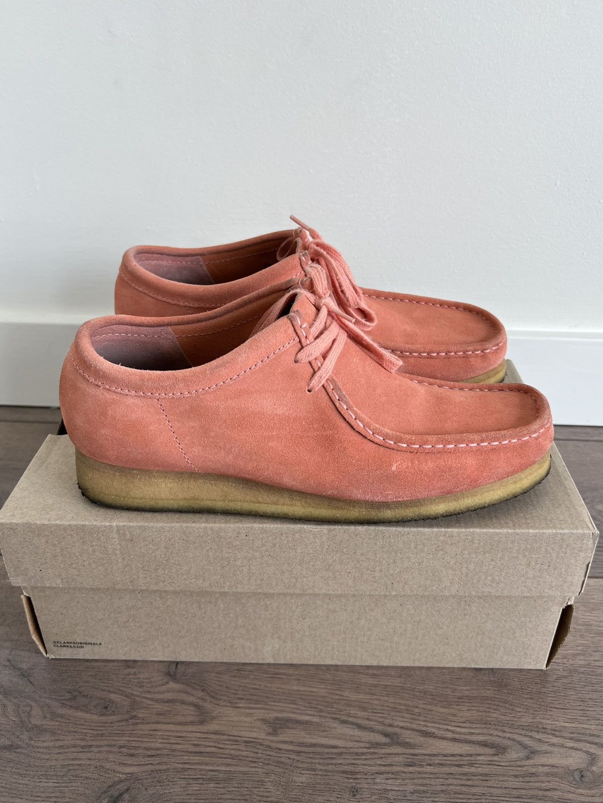 Clarks Clarks Wallabee Suede Coral 10.5 Size US 10.5 / EU 43-44 - 4 Thumbnail
