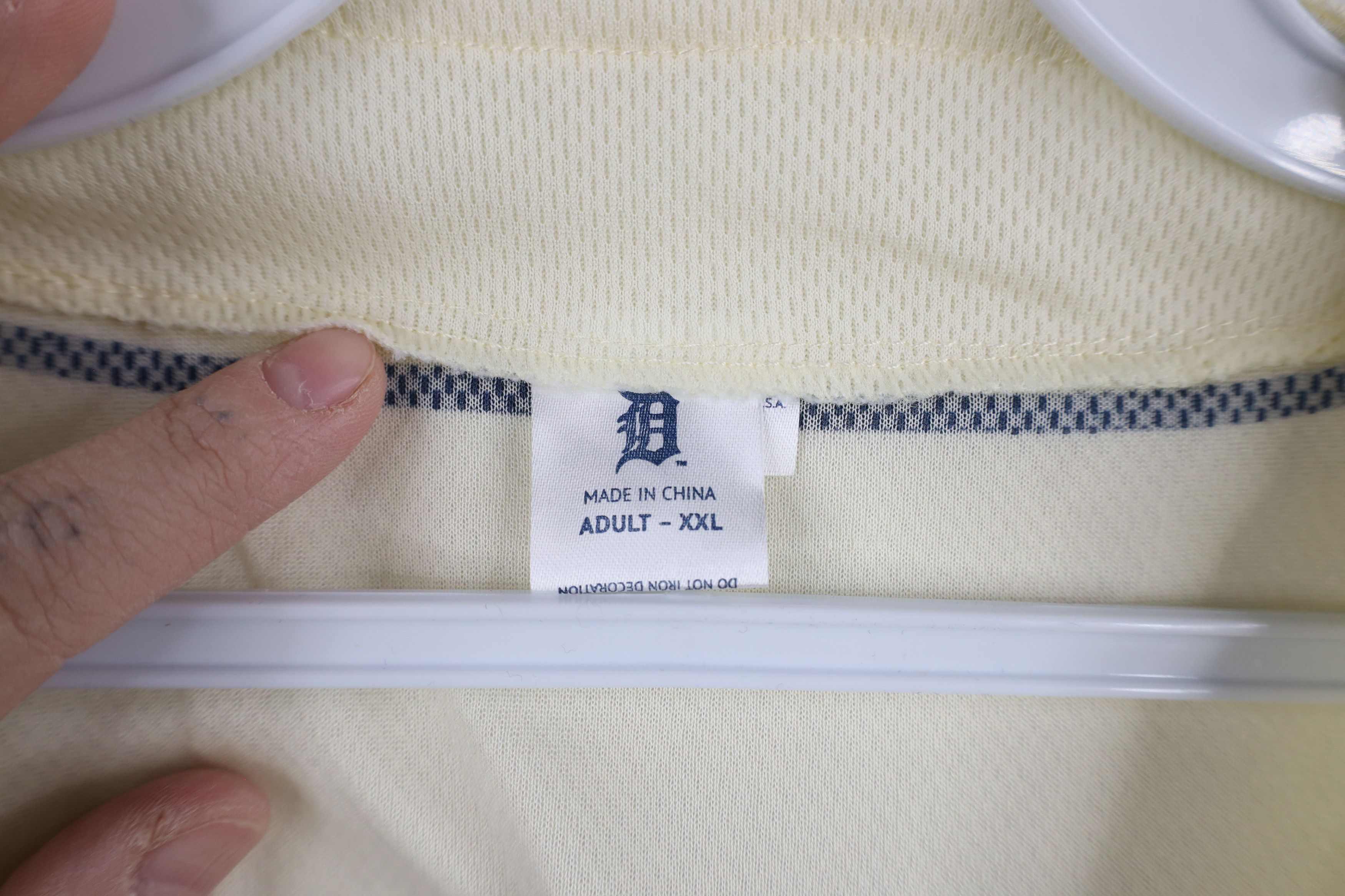 Vintage Vintage Negro League Detroit Stars Baseball Jersey Cream Size US XXL / EU 58 / 5 - 6 Thumbnail