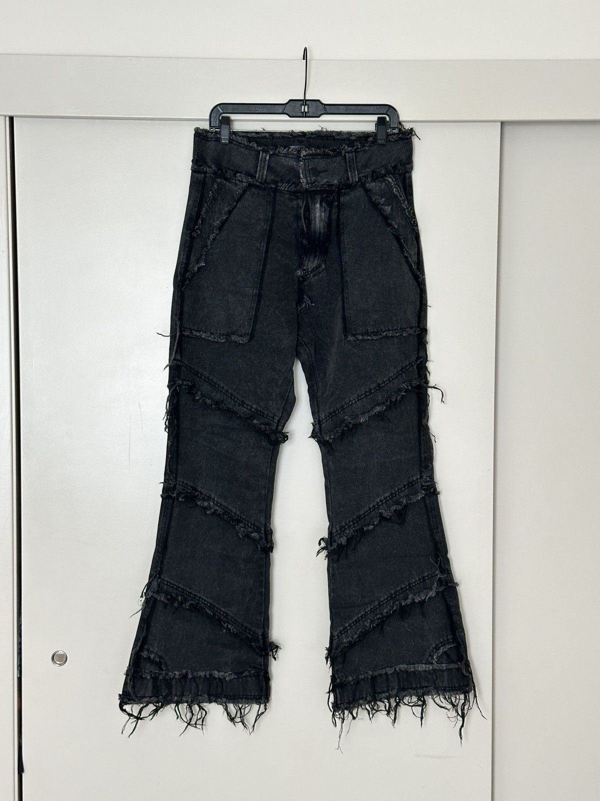 Japanese Brand DIG YOUR OWN GRAVE (DYOG) Switching Flare Denim [L] Size US 32 / EU 48 - 1 Thumbnail