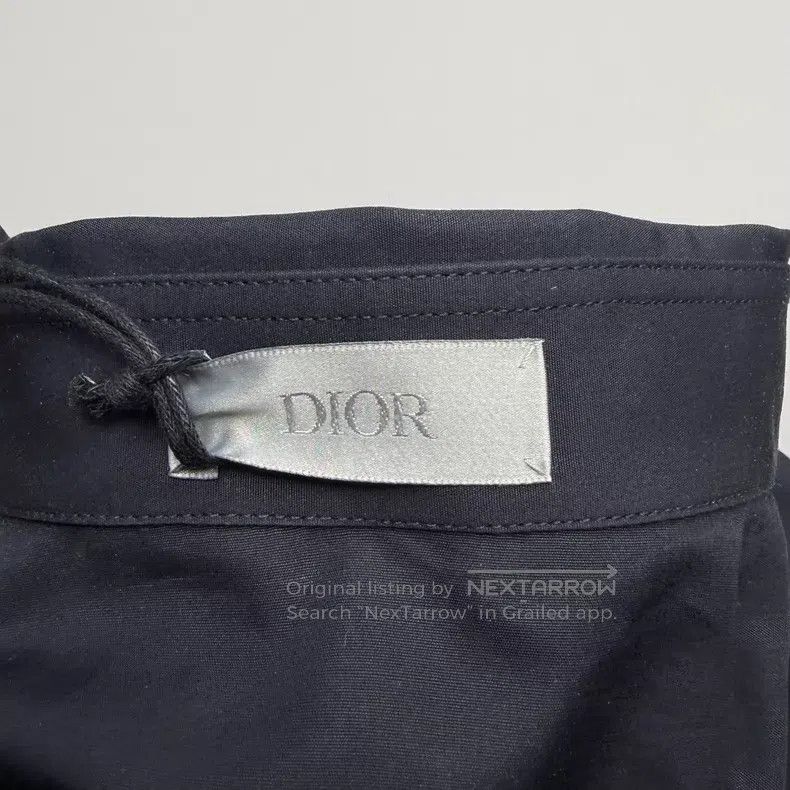 Dior Dior Size 38 Dark blue embroidered badge shirt Size US XXS / EU 40 - 5 Thumbnail