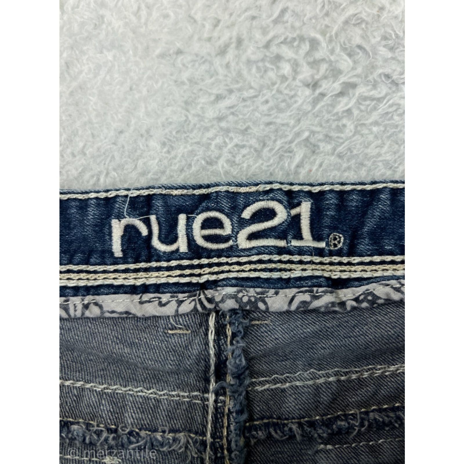 Vintage Rue21 Jeans Women 9 Blue Denim Bootcut Mid Rise Slim 5-Pocket Stretch Size 30" / US 8 / IT 44 - 4 Thumbnail