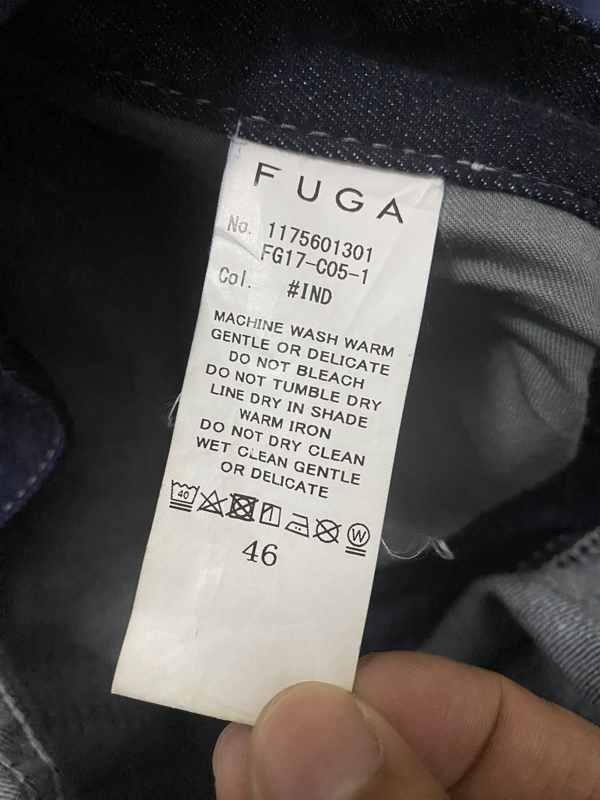 GOSTAR DE FUGA Fuga stripes washed indigo denim like le grande bleu Size US 34 / EU 50 - 6 Thumbnail