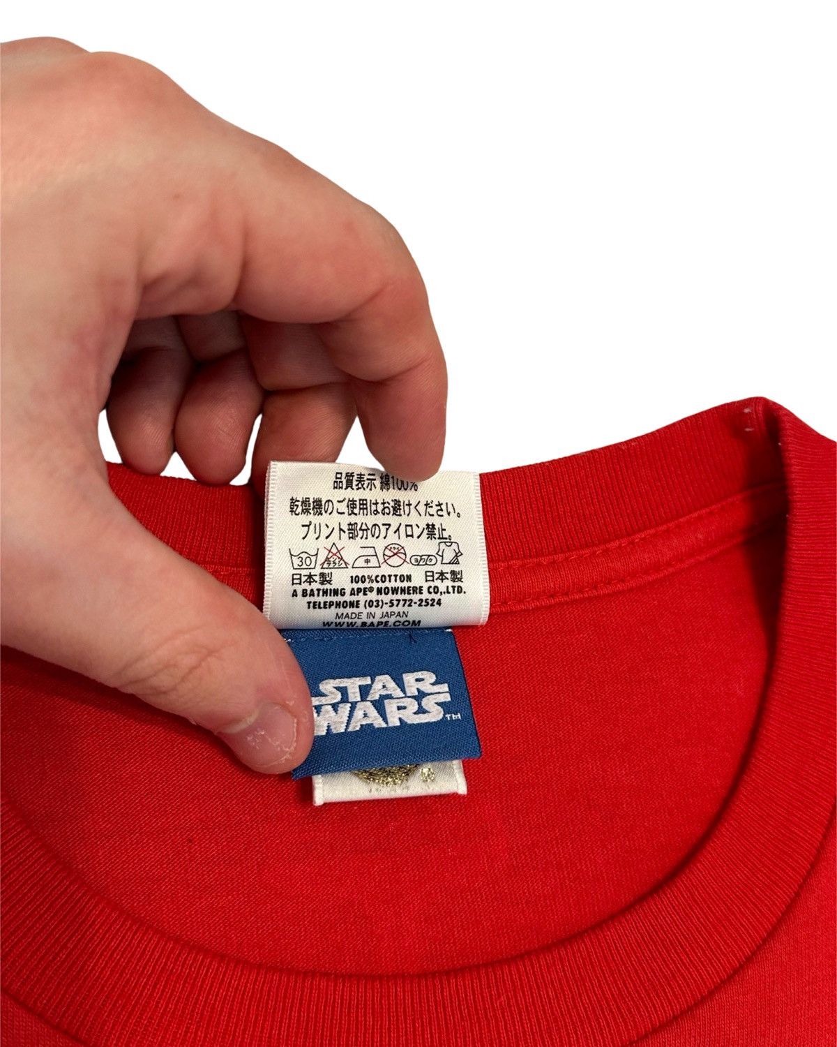 Bape × Star Wars 2012 Bape x Star Wars Empire Strikes Back Red Tee size M Size US M / EU 48-50 / 2 - 9 Thumbnail
