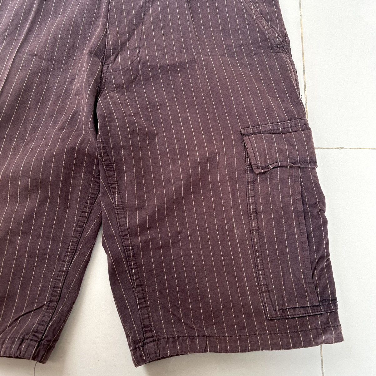 Stussy Vintage Shortpants Cargo Stussy Stripe Size US 33 - 12 Thumbnail
