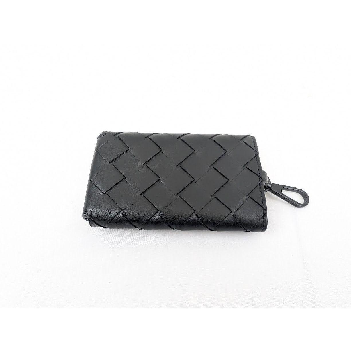 Bottega Veneta o1rshd1 Size: OS / Intreccio Light Calf Key Chain In Nero Size ONE SIZE - 7 Thumbnail