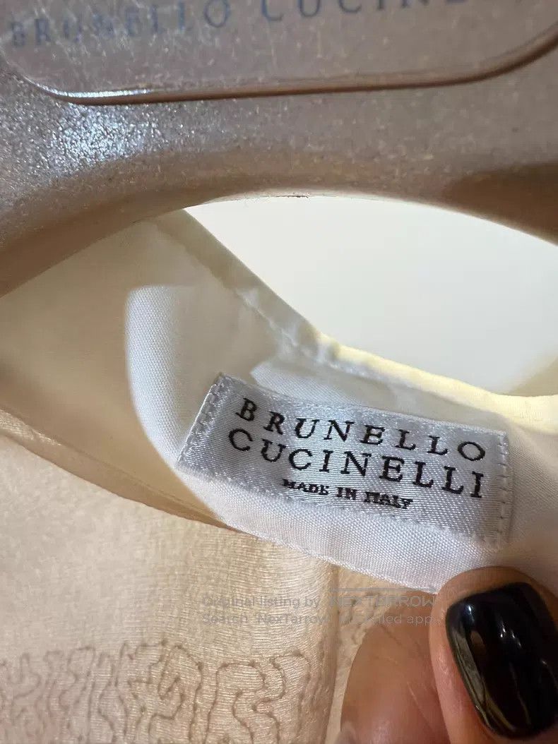 Brunello Cucinelli Brunello Cucinelli Silk shirt Size L / US 10 / IT 46 - 2 Thumbnail