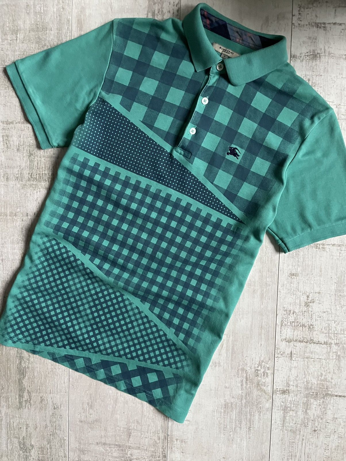 Burberry Burberry London Polo Nova Check T-Shirt Luxury Size US M / EU 48-50 / 2 - 3 Thumbnail