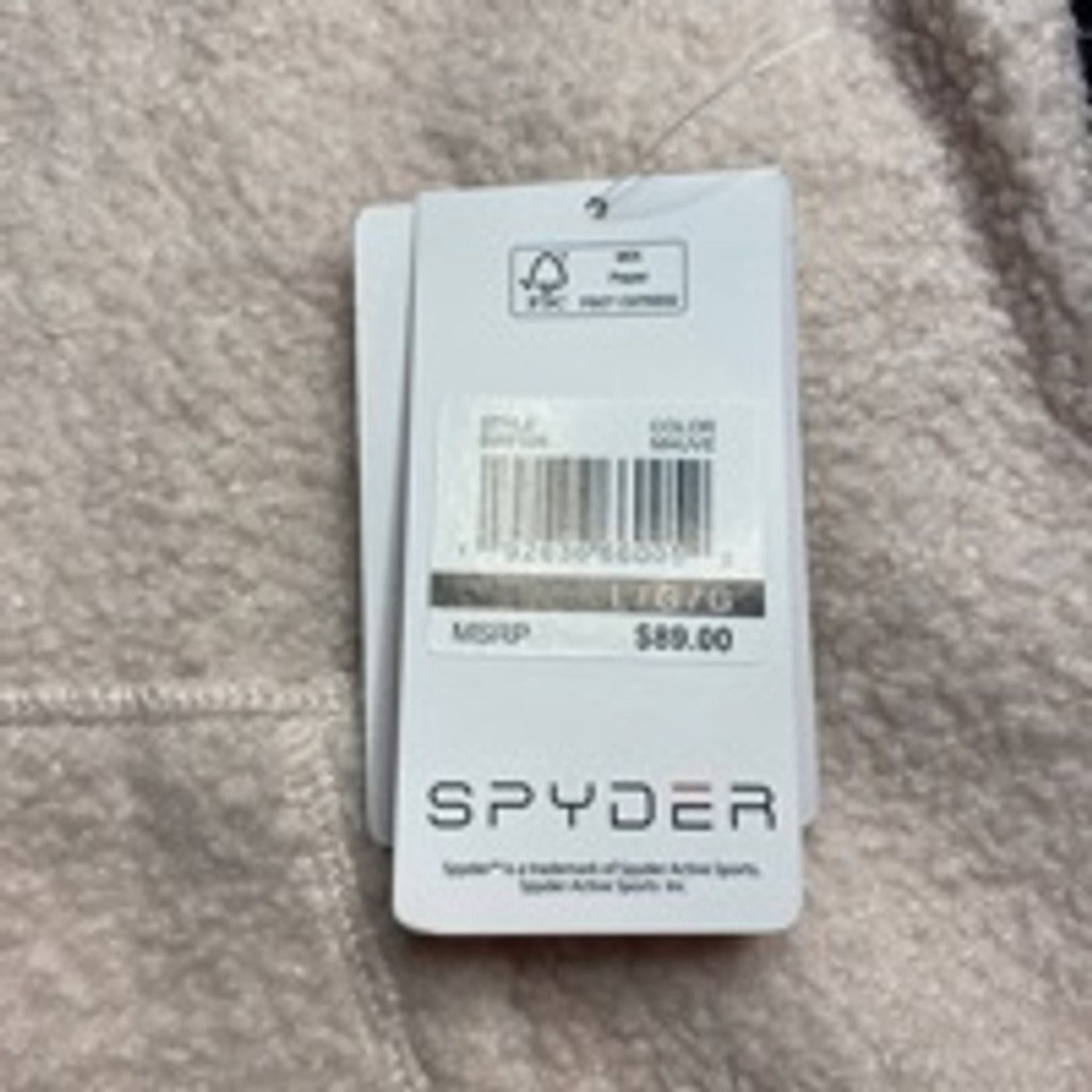 Spyder Cozy Sherpa Quarter Zip Fleece Pullover Beige Spyder Large Size L / US 10 / IT 46 - 6 Thumbnail