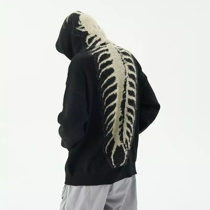 Other Sweater with a hood american knitwear punk gothic style Size US L / EU 52-54 / 3 - 1 Thumbnail