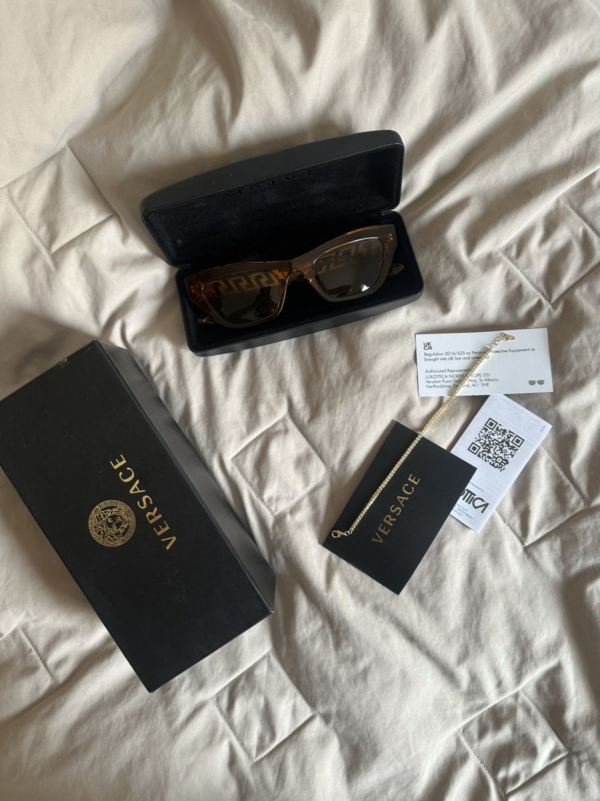 Versace Versace 4419 Amber Sunglasses – Box & Case Size ONE SIZE - 2 Thumbnail