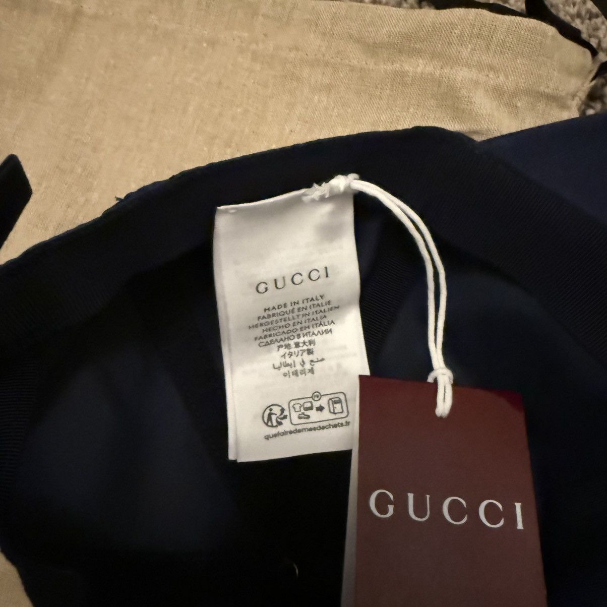 Gucci Gucci baseball cap hat size M GG logo embroidery emblem logo Size ONE SIZE - 6 Thumbnail