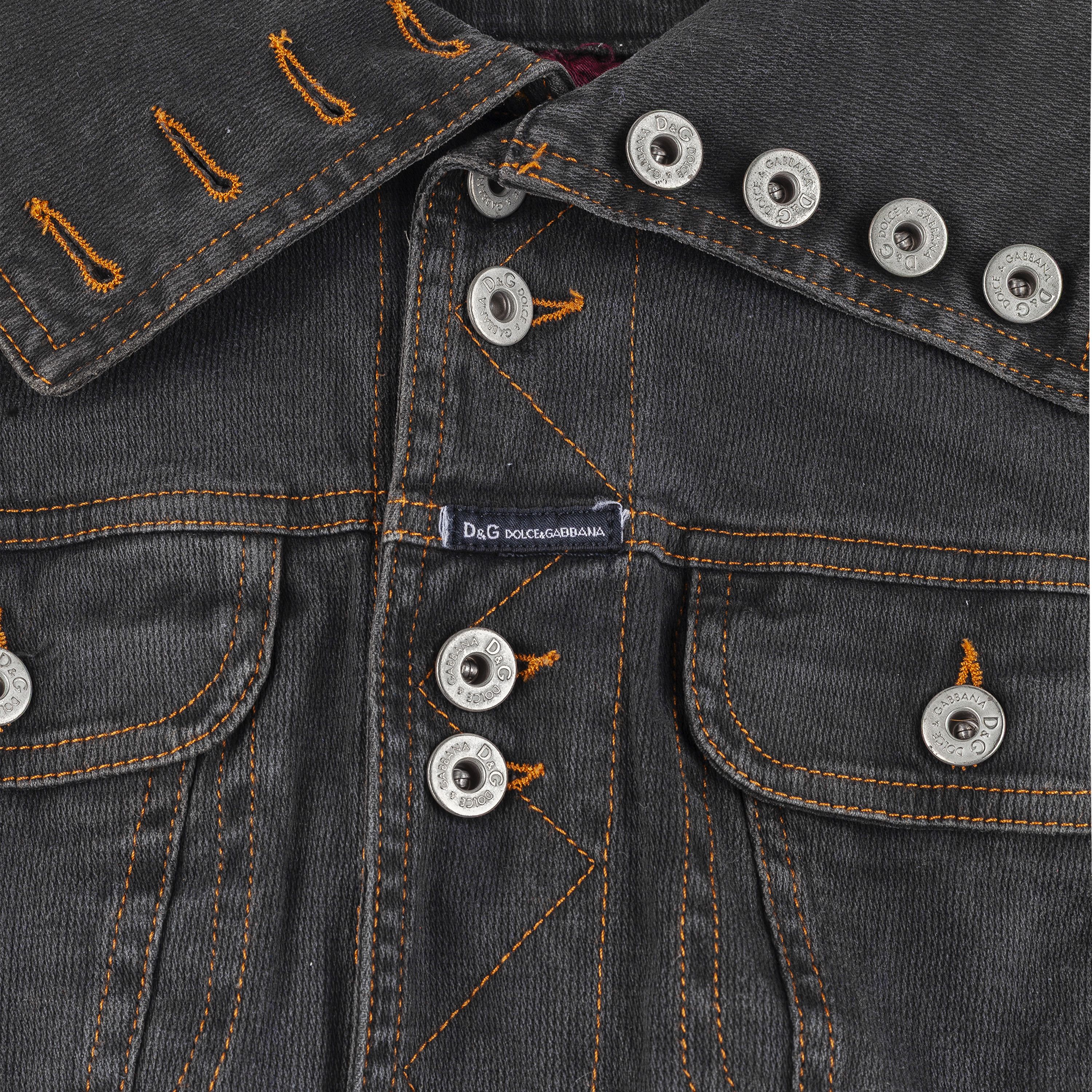 Dolce & Gabbana Dolce & Gabbana Multi-button Dark Denim Jacket Size M / US 6-8 / IT 42-44 - 2 Thumbnail