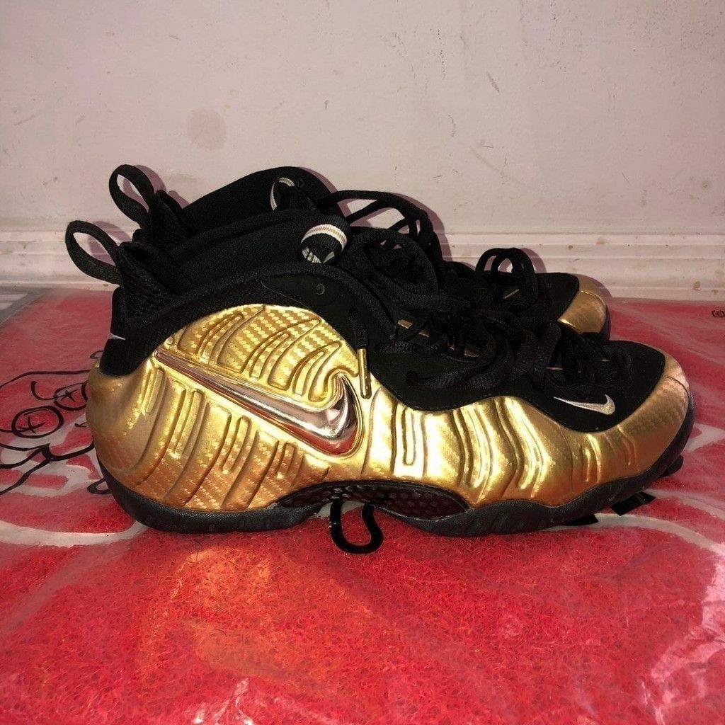 Nike Air Foamposite Pro Metallic Gold Size
