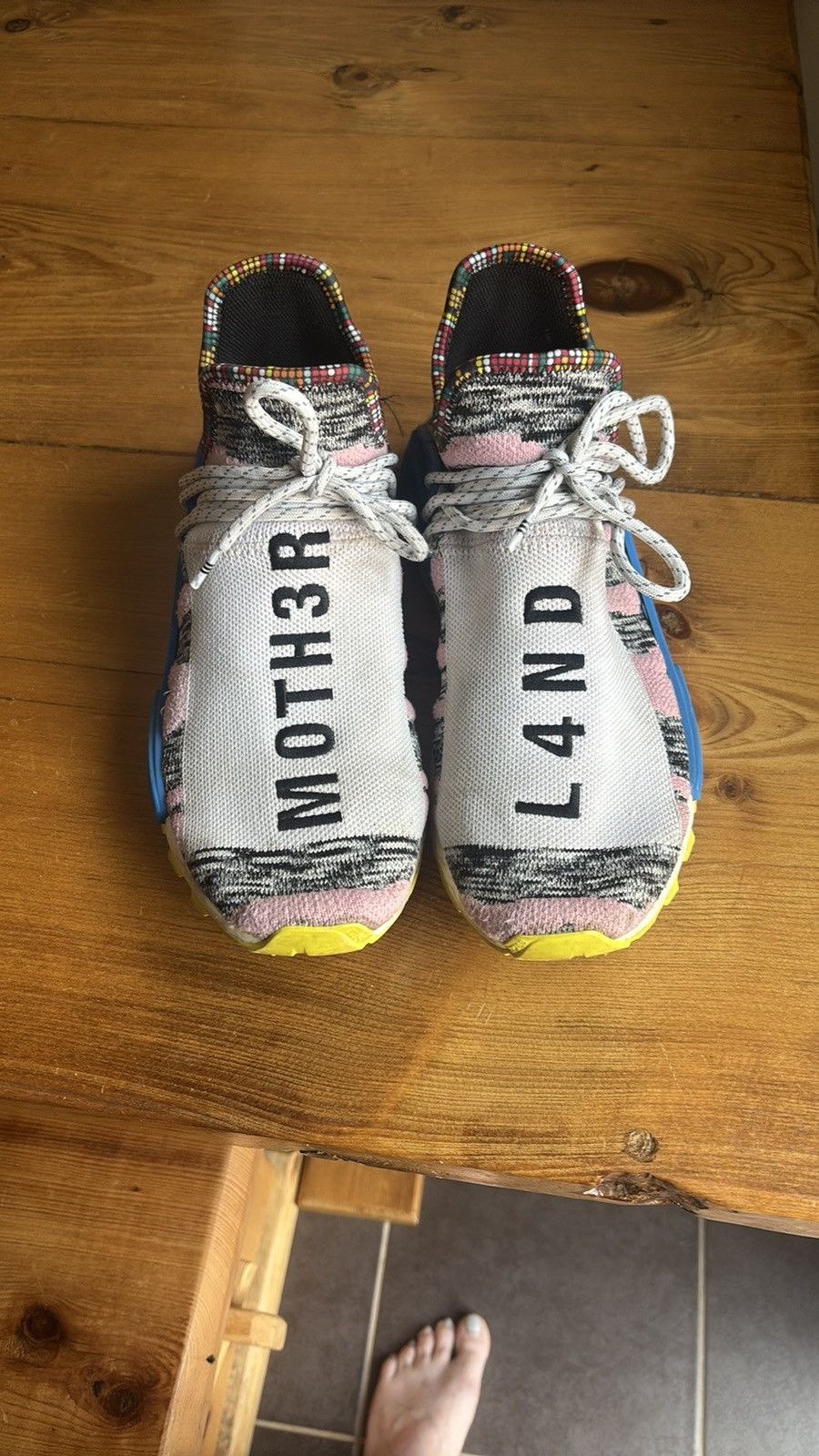 Adidas × Pharrell Adidas Pharrell Williams Solar Hu NMD MOTH3R L4ND Size 10 Size US 10 / EU 43 - 7 Thumbnail