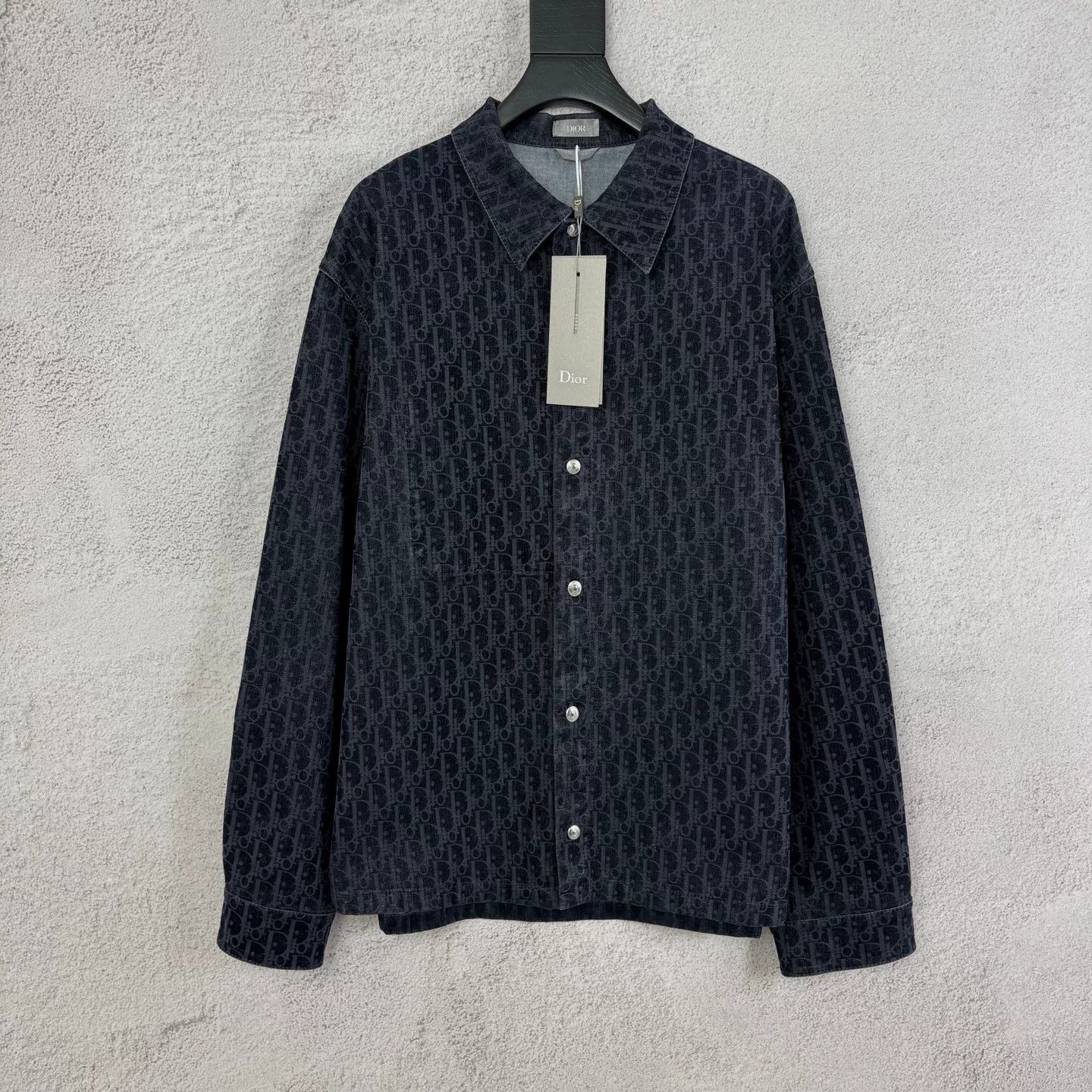 Dior Dior Monogram Flocked Shirt Jacket Size US M / EU 48-50 / 2 - 1 Thumbnail