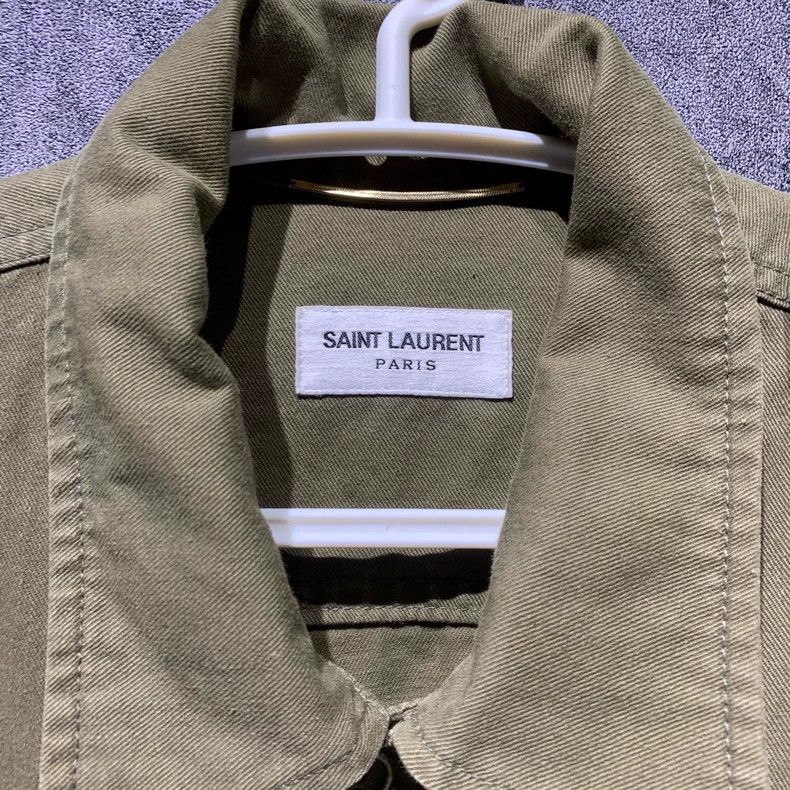 Saint Laurent Paris saint Laurent parisShark Army Green Jacket 2503-Nextarrow Size XS / US 0-2 / IT 36-38 - 2 Thumbnail