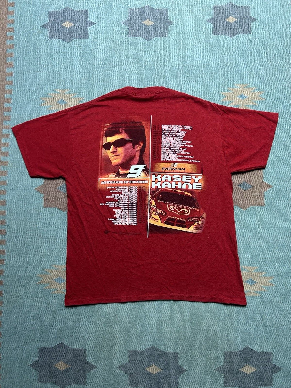 Vintage Vtg graphic t shirt Kasey Kahne nascar racing #9 dodge large Size US L / EU 52-54 / 3 - 5 Thumbnail